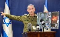 Israeli army spokesman Rear Admiral Daniel Hagari 