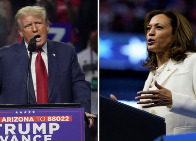 Harris and Trump