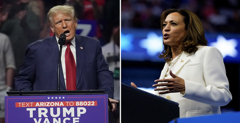 Harris and Trump